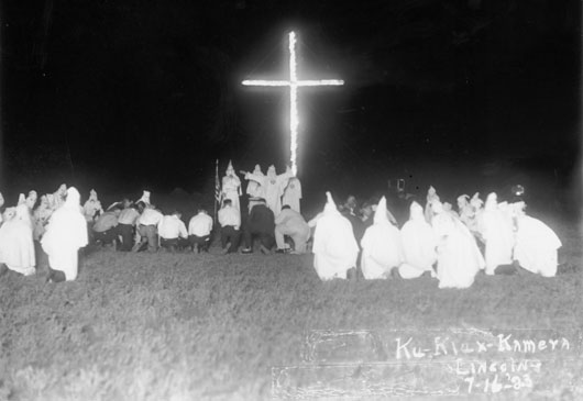 The Ku Klux Klan is an original, US fascist organization