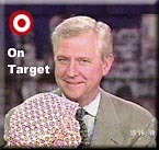 Don Shelby, newsreader on WCCO TV (a CBS O & O), sells Target product on the evening news